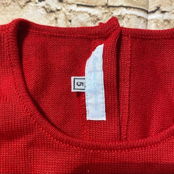 Marina Cabrera Red Linen Blend Sleeveless Dress - Picture 4 of 4